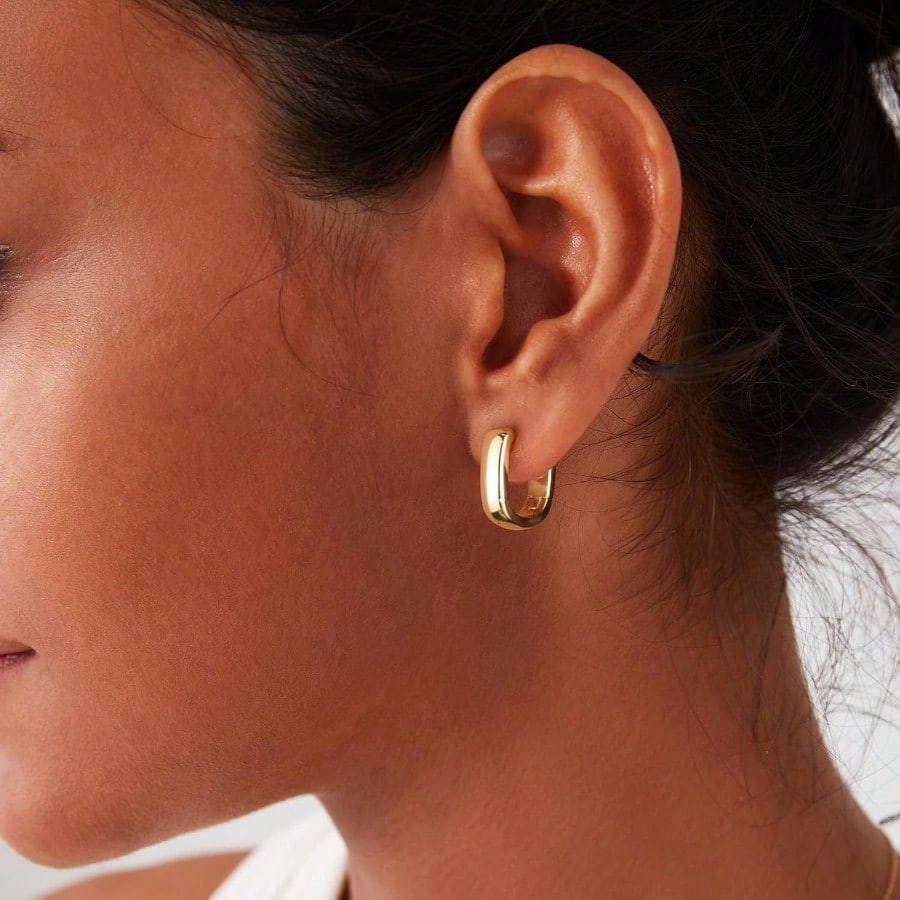 Fashion Earring925 Sterling Silver Earrings Small Chunky Silver Earrings For Women Small Hoop Earrings Silver Hypoallergenic Earrings Small Thick Huggie Hoops Earrings For Jewelry Gifts