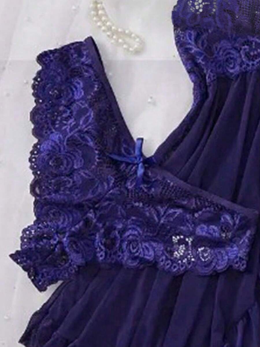 Lingerie Set For Women, Sexy Lingerie Nightgown Made Of Net Fabric, Strap Nightgown, Suitable For Home, Hotel, Valentine's Day, Sexy Nightgown,Sexy Lingerie