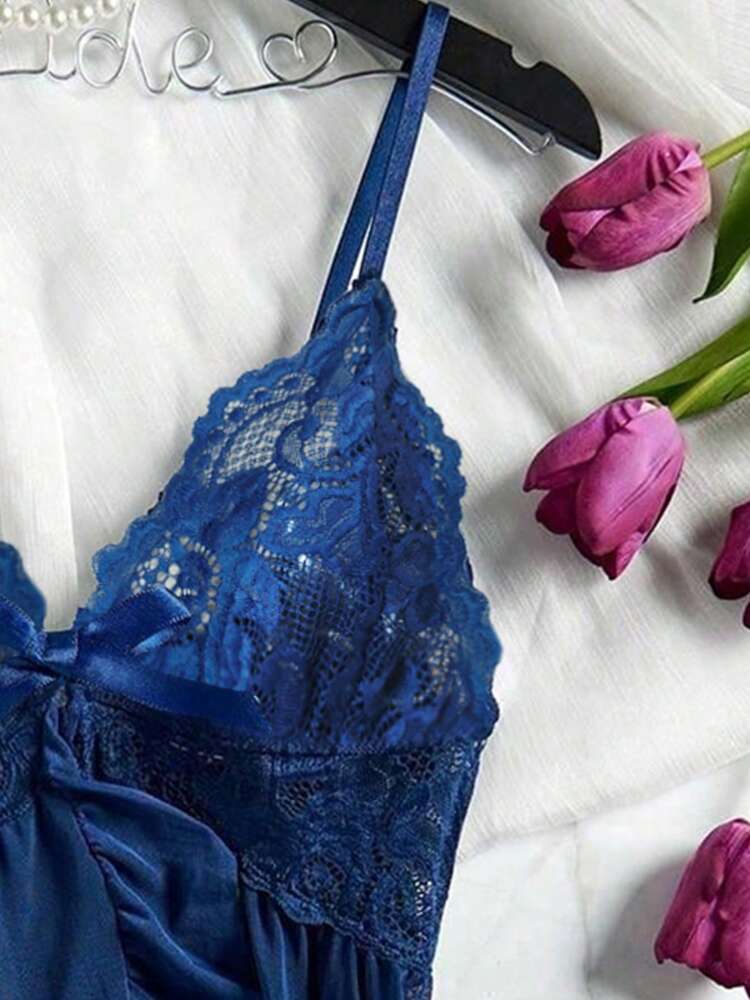 Lingerie Set For Women, Sexy Lingerie Nightgown Made Of Net Fabric, Strap Nightgown, Suitable For Home, Hotel, Valentine's Day, Sexy Nightgown,Sexy Lingerie